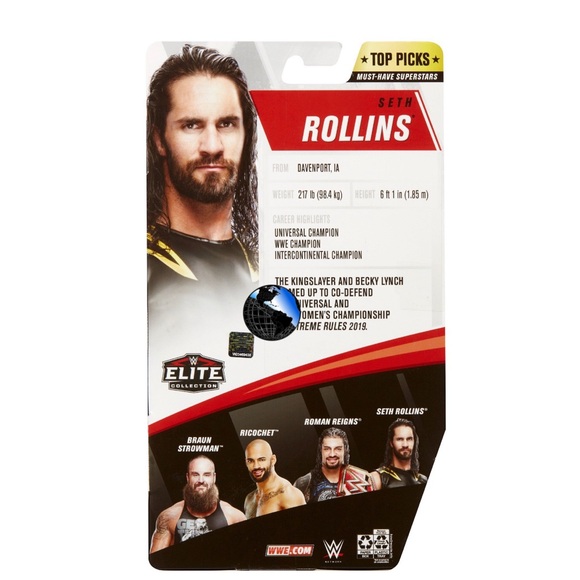 WWE Elite Collection Top Picks Seth Rollins Action Figure 2020 - Picture 10 of 10
